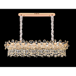 Люстра с декоративными элементами в виде крупных хрустальных цветов Palace Gardens варинант исполнения - 4 | Loft Concept в Твери