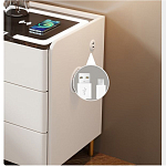Умная прикроватная тумбочка c зарядкой для телефона Smart Furniture варинант исполнения - 3 | Loft Concept в Твери