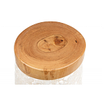 Керамический столик с деревянной столешницей "Пешка" варинант исполнения - 5 | Loft Concept в Твери