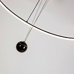 Светодиодная люстра Black LED Circle and Ball Lamp варинант исполнения - 6 | Loft Concept в Твери