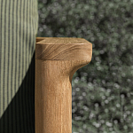 Дизайнерское уличное кресло из массива дерева с плетеной спинкой PALINFRASCA Armchair варинант исполнения - 5 | Loft Concept в Твери