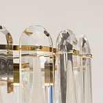 Люстра многоярусная с овальными прозрачными подвесками 36 см Harmonica варинант исполнения - 7 | Loft Concept в Твери