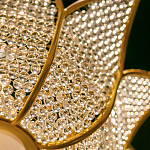 Люстра в форме тюльпана с лепестками из прозрачных стеклянных бусин Hanging Flowers варинант исполнения - 5 | Loft Concept в Твери