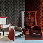 Гипсовая 3D Панель M-18 варинант исполнения - 1 | Loft Concept в Твери