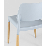 Пластиковый стул на ножках из массива бука Ferret Grey-Blue варинант исполнения - 3 | Loft Concept в Твери