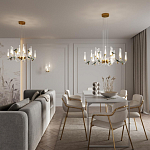 Люстра с декоративными птицами Ganthea D 93 см варинант исполнения - 4 | Loft Concept в Твери