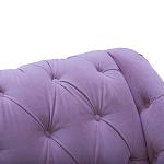Кушетка фиолетовая с мягкой обивкой из велюра Michael Couch варинант исполнения - 4 | Loft Concept в Твери