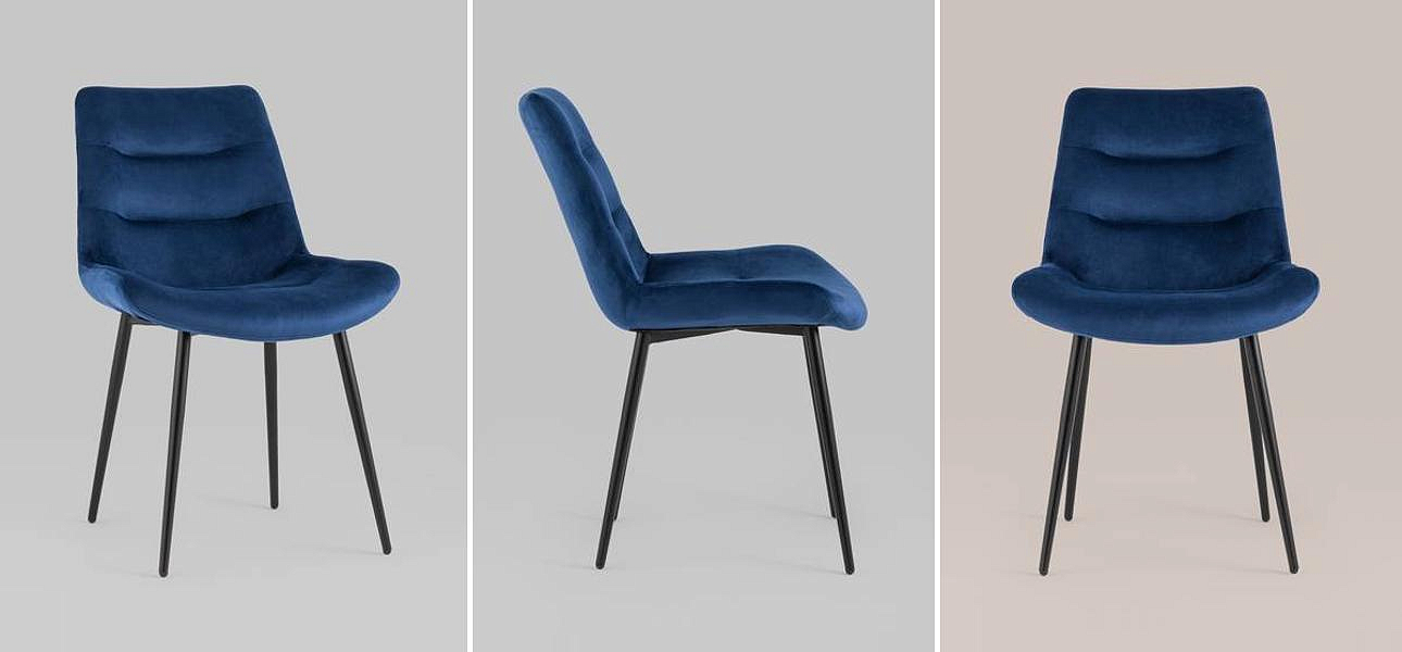 Стул Austin Chair Велюр Индиго Стул Austin Chair Велюр Индиго - Loft-Concept в Твери