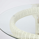 Комплект обеденный из ротанга Eloise grand white варинант исполнения - 13 | Loft Concept в Твери