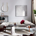 Дизайнерский журнальный стол с чёрной круглой столешницей Visanyp варинант исполнения - 2 | Loft Concept в Твери