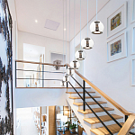 Подвесной светильник со стеклянным плафоном Inner Gleam Globe black  варинант исполнения - 4 | Loft Concept в Твери