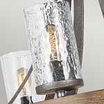 Люстра с цилиндрическим плафонами из толстого волнистого стекла в индустриальном стиле Feiss варинант исполнения - 12 | Loft Concept в Твери