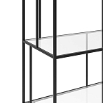 Стеллаж из металла и стекла Menzie Metal Rack варинант исполнения - 3 | Loft Concept в Твери