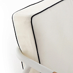 Садовый 2-х местный диван с подлокотниками из тика White варинант исполнения - 7 | Loft Concept в Твери