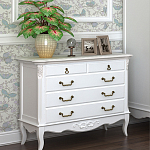 Комод белый из массива бука в стиле прованс White Provence варинант исполнения - 4 | Loft Concept в Твери