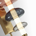 Бра с плафоном из разноцветного стекла Glass Peonies варинант исполнения - 1 | Loft Concept в Твери