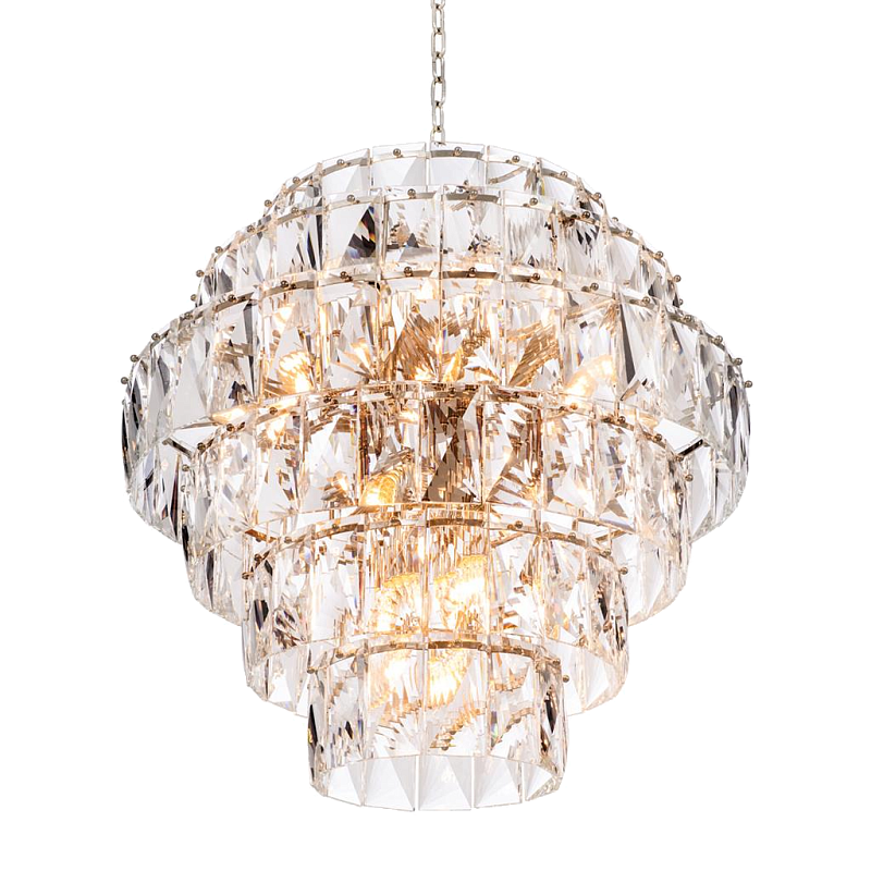 Люстра Chandelier Amazone L Никель Прозрачный в Твери | Loft Concept 