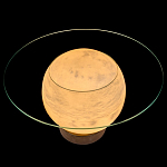 Торшер - журнальный стол Cryptocrystalline Stone варинант исполнения - 7 | Loft Concept в Твери