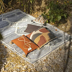 Подушка декоративная с геометрическим узором и плетенными вставками Divine Abstractions варинант исполнения - 5 | Loft Concept в Твери