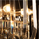 Бра цвета никель с изогнутыми хрустальными элементами Radiant Ribbons варинант исполнения - 7 | Loft Concept в Твери