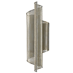 Бра серебряное изогнутой формы с перфорацией Perforation варинант исполнения - 3 | Loft Concept в Твери