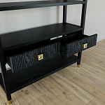 Стеллаж с двумя ящиками Elsa Dreams Black варинант исполнения - 3 | Loft Concept в Твери