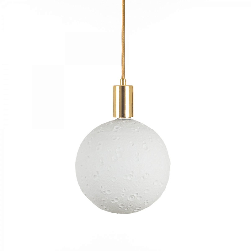 Подвесной светильник Seletti Moon Bulb Big Золотой Белый Подвесной светильник Seletti Moon Bulb Big Золотой Белый в Твери | Loft Concept