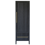 Узкий Шкаф Primo с 2 выдвижными ящиками Черный дуб варинант исполнения - 1 | Loft Concept в Твери