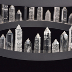 Люстра с двумя кольцами черного цвета с хрустальными элементами QUARTZ CRYSTAL варинант исполнения - 11 | Loft Concept в Твери