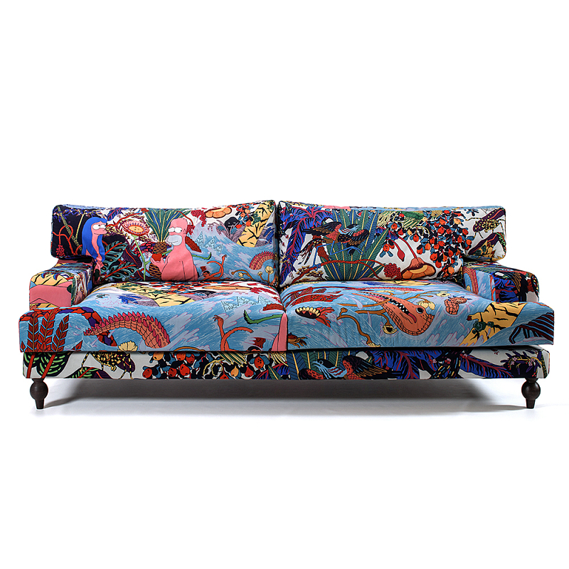Премиальный Акцентный Диван Simpsons in Paradise Pop Art Sofa Мульти в Твери | Loft Concept 