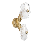 Бра с ветвистыми бронзовыми элементами и стеклянными рифлеными дисками Textured Glass Bra варинант исполнения - 4 | Loft Concept в Твери