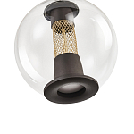 Подвесной светильник с плафоном в форме шара Inner Gleam Orb black  варинант исполнения - 3 | Loft Concept в Твери