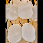 Люстра с овальными подвесками из натурального камня Spatial Composition варинант исполнения - 4 | Loft Concept в Твери