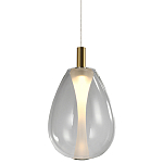 Подвесной светильник со стеклянным плафоном в форме капли NAOMI drop transparent glass варинант исполнения - 3 | Loft Concept в Твери