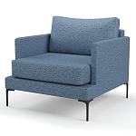 Мебельная ткань Шенилл голубой цвет 138 см T4-26 варинант исполнения - 5 | Loft Concept в Твери