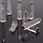 Люстра с двумя кольцами черного цвета с хрустальными элементами QUARTZ CRYSTAL варинант исполнения - 13 | Loft Concept в Твери