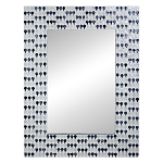 Прямоугольное зеркало с инкрустацией раковинами устриц Mother оf Pearl Facets варинант исполнения - 1 | Loft Concept в Твери