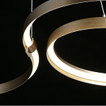 Люстра подвесная светодиодная в виде волнообразной ленты Ribbon Vortex варинант исполнения - 19 | Loft Concept в Твери