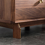 Прикроватный деревянный столик с ящиками Moon Walnut Furniture варинант исполнения - 4 | Loft Concept в Твери