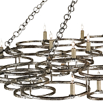 Люстра фигурная многоярусная из круглых элементов Round Metal Element варинант исполнения - 1 | Loft Concept в Твери