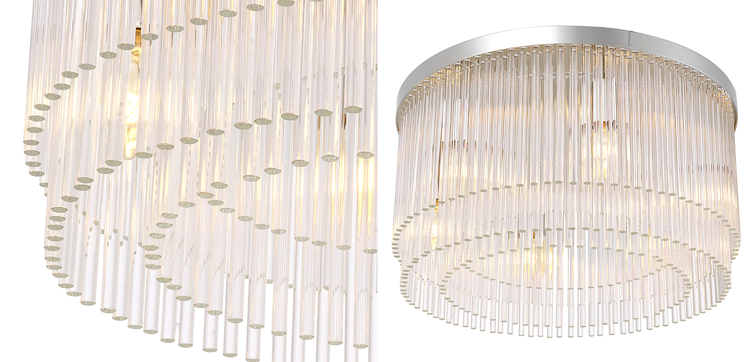 Потолочный светильник Eichholtz Ceiling Lamp Hector Nickel Потолочный светильник Eichholtz Ceiling Lamp Hector Nickel - Loft-Concept в Твери