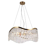 Люстра подвесная волнистой формы с хрустальными подвесками Ludivine Lighting варинант исполнения - 1 | Loft Concept в Твери