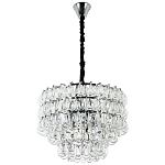 Люстра с хрустальными подвесками в виде капель Antoine Crystal Drops Chrome Chandelier 9 варинант исполнения - 2 | Loft Concept в Твери
