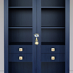 Дизайнерский шкаф витрина Elsa Dreams Blue с 4-мя ящиками варинант исполнения - 2 | Loft Concept в Твери