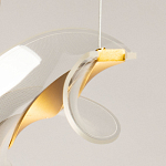 Люстра линейная с изогнутым плафоном Wave Line варинант исполнения - 10 | Loft Concept в Твери