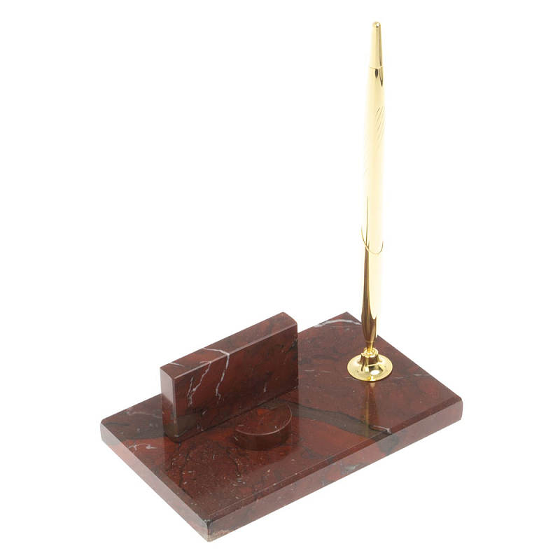 Подставка для телефона с ручкой из натурального камня креноид Natural Stone Stand Креноид Золотой в Твери | Loft Concept 