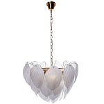 Люстра с лепестками из матового рифленого стекла Chandelier Water Lily варинант исполнения - 1 | Loft Concept в Твери