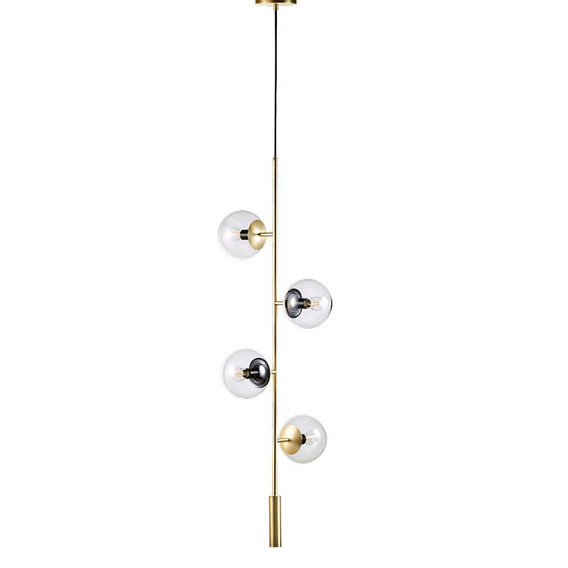 Люстра Orb Lounge pendant Bolia Глянцевое золото Прозрачное Стекло Люстра Orb Lounge pendant Bolia Глянцевое золото Прозрачное Стекло в Твери | Loft Concept