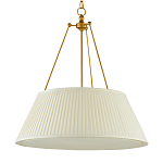 Подвесной светильник светодиодный с фактурным тканевым конусообразным абажуром White Fabric Lampshade варинант исполнения - 4 | Loft Concept в Твери