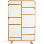 Ширма из массива дуба и ткани Arcuri Screen варинант исполнения - 2 | Loft Concept в Твери